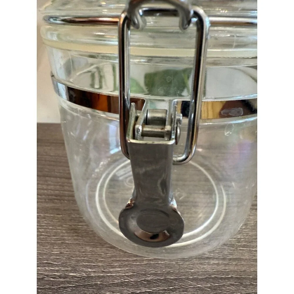 Oggi Clear Clamp Storage Jar with Lid